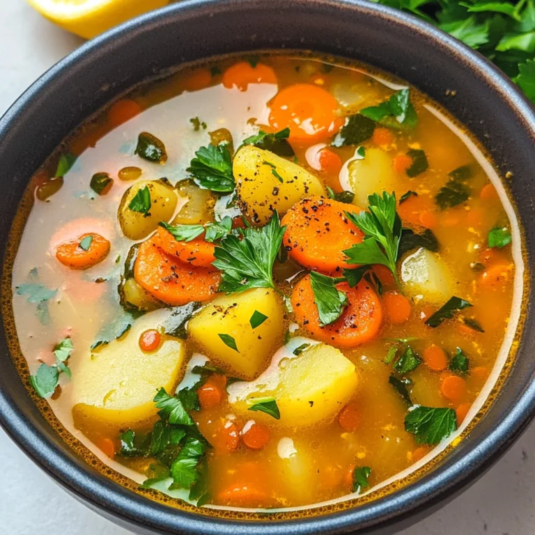 Anti-Inflammatory Veggie Soup with Turmeric