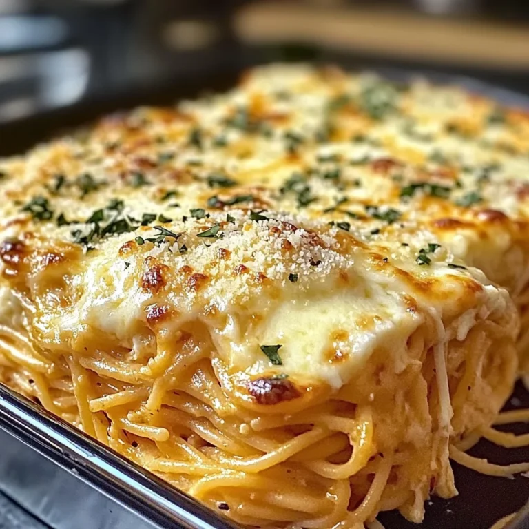Baked Cream Cheese Spaghetti Casserole