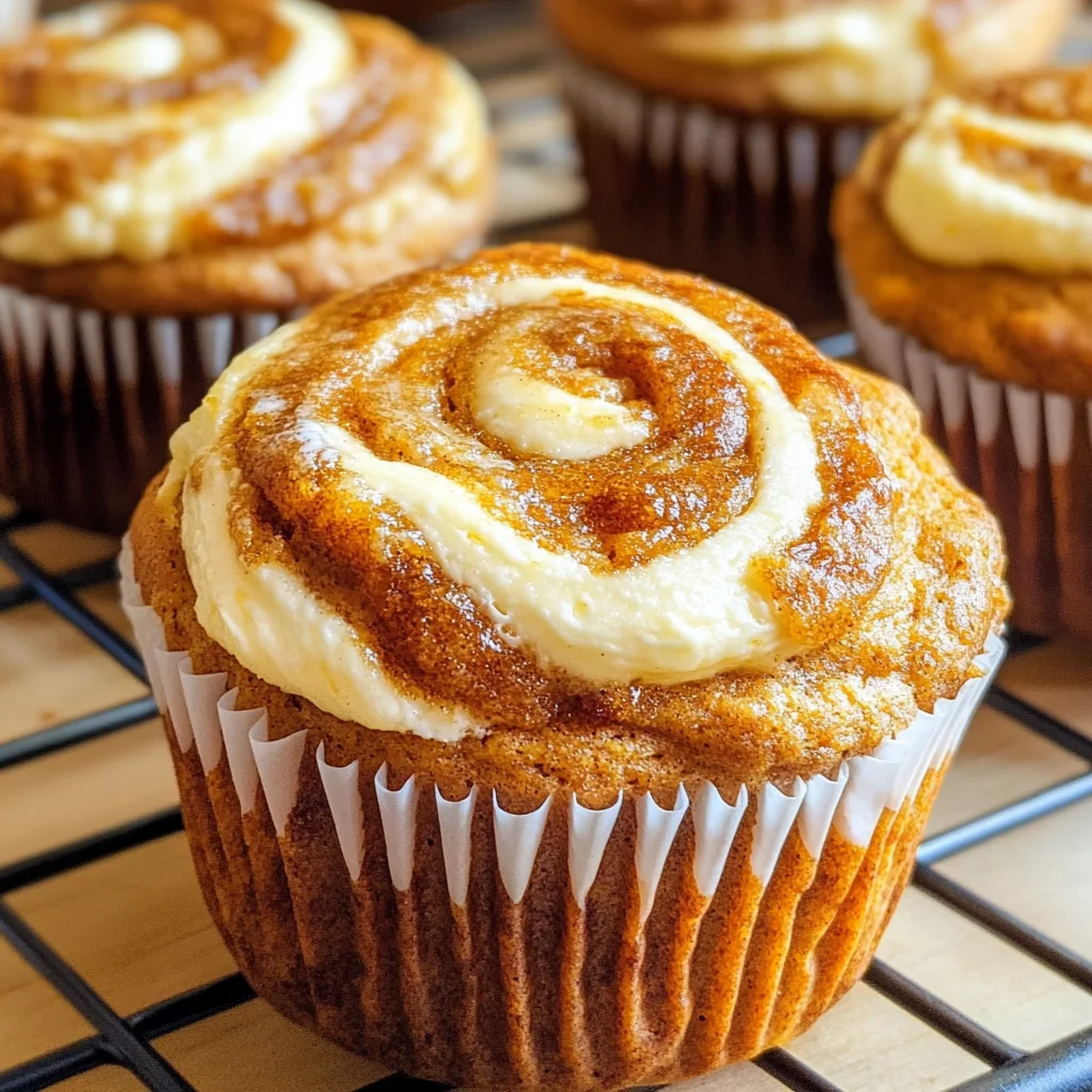 Best Swirled Pumpkin Cream Cheese Muffins
