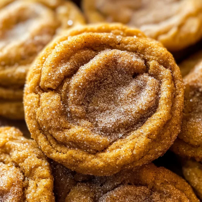 Chewy Pumpkin Snickerdoodle Cookies