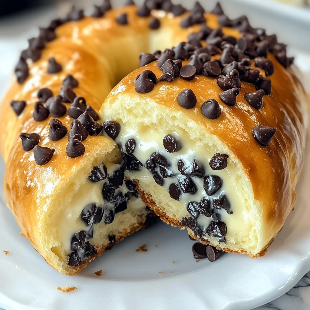 Chocolate Chip Vanilla Custard Brioches