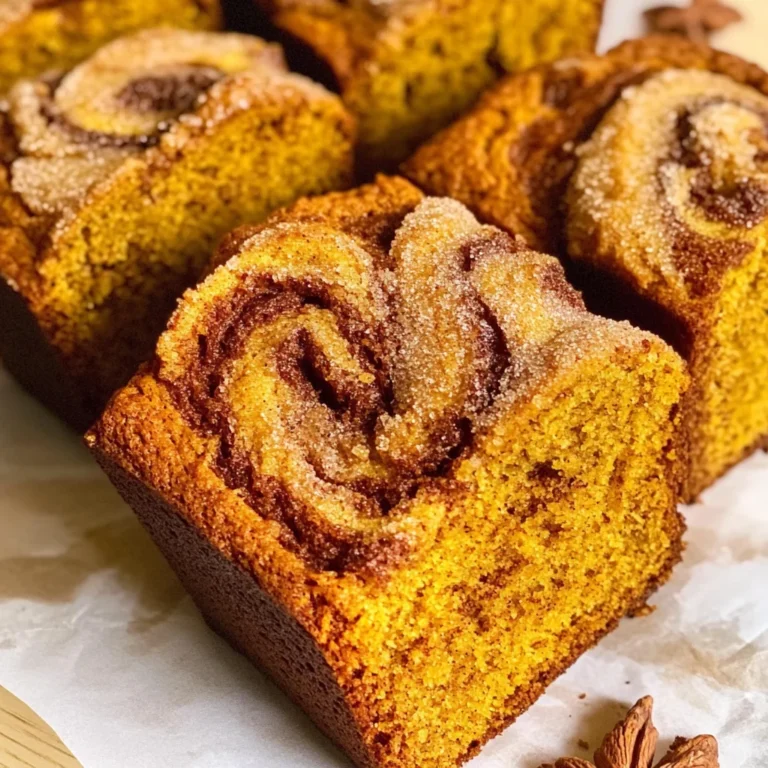 Cinnamon Swirl Pumpkin Bread Mini Loaves