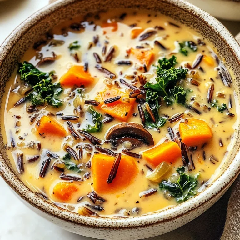 Cozy Autumn Wild Rice Soup