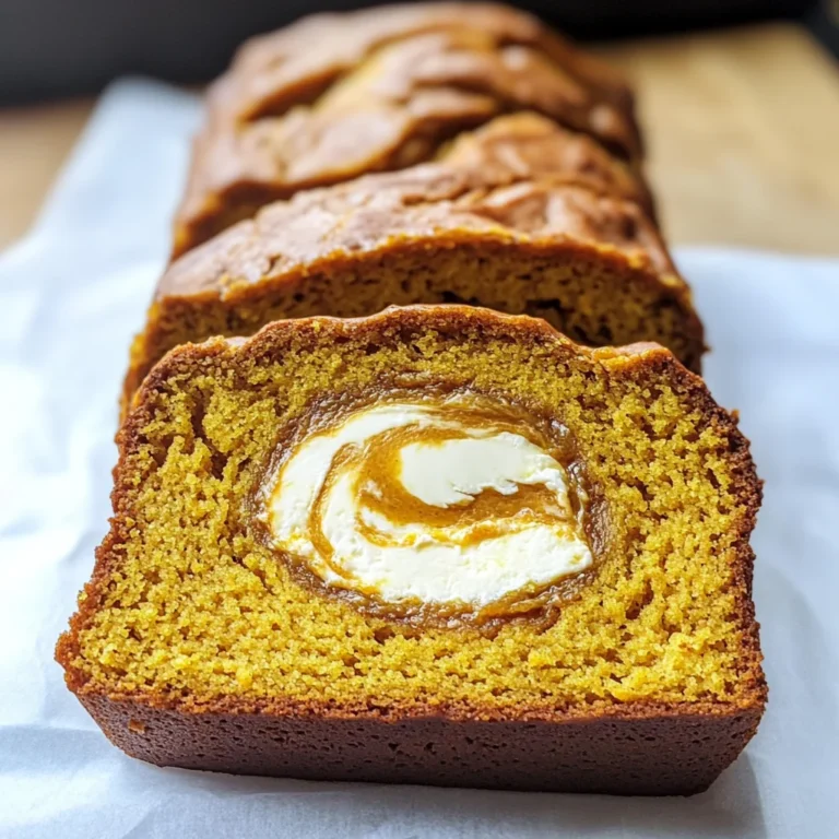 Cream Cheese-Filled Pumpkin Bread