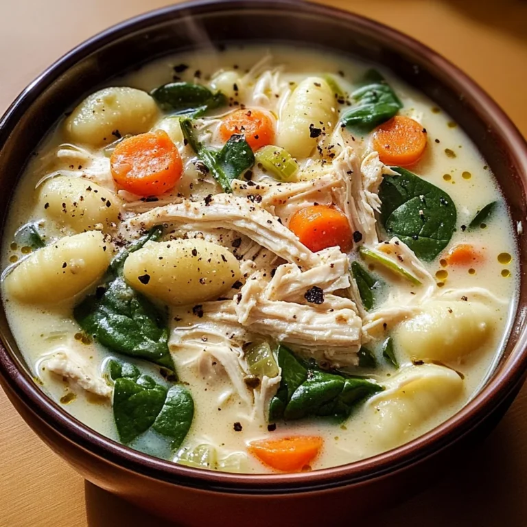 Creamy Crockpot Chicken Gnocchi Soup