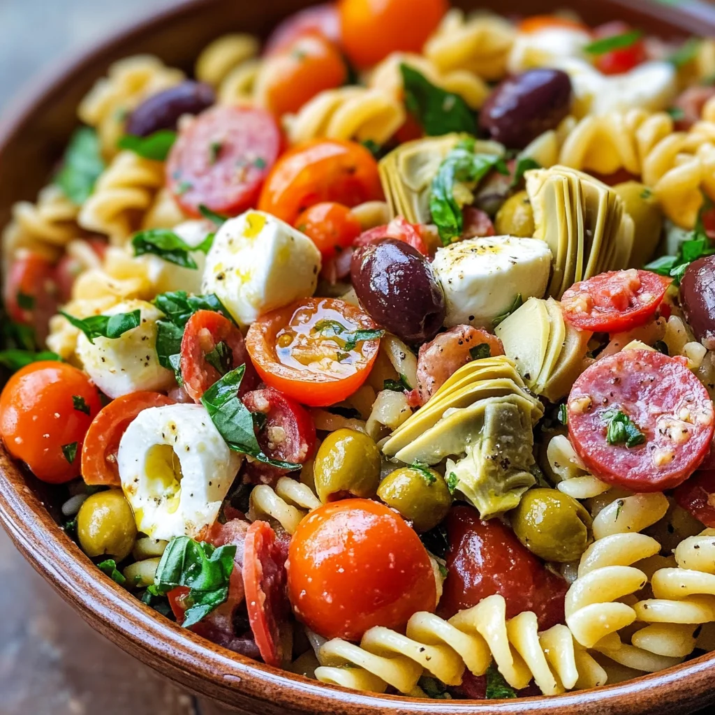 Easy Italian Antipasto Pasta Salad