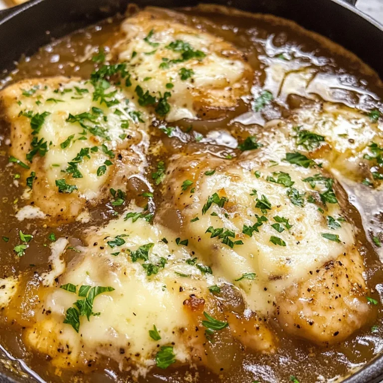 French Onion Chicken Soup
