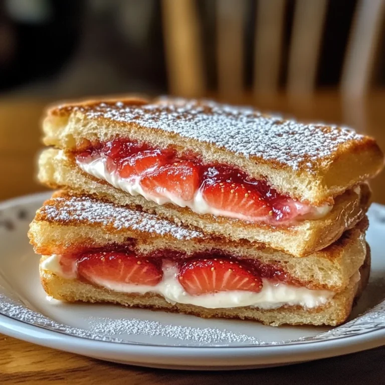 Fried Strawberry Cheesecake Sandwiches