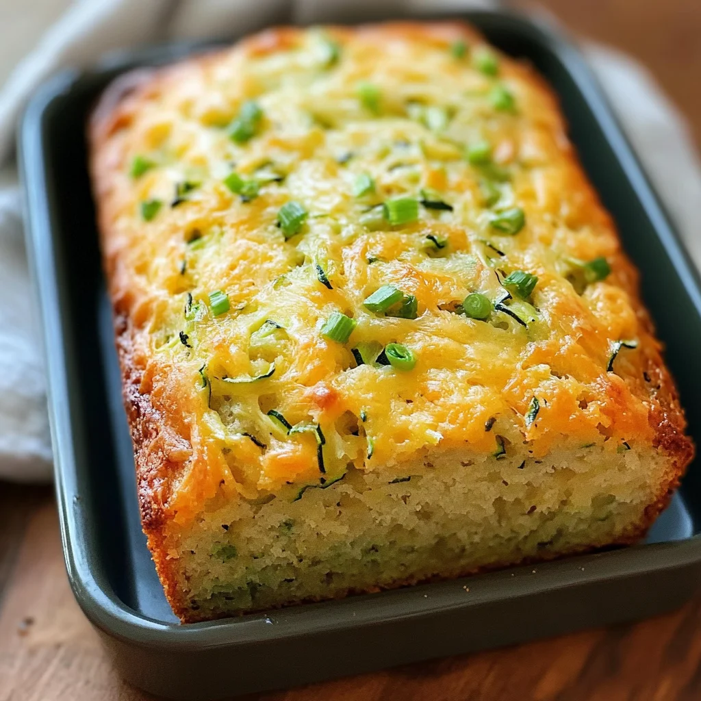 Green Onion Zucchini Cheddar Quick Bread
