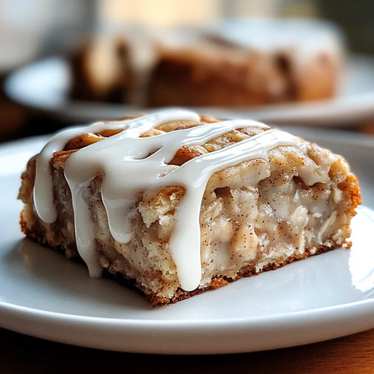 High-Protein Cinnamon Roll Baked Oatmeal
