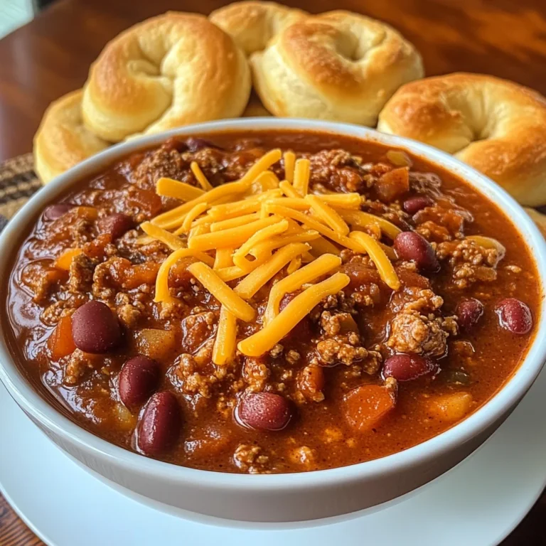 Hillbilly Chili and Cinnamon Rolls