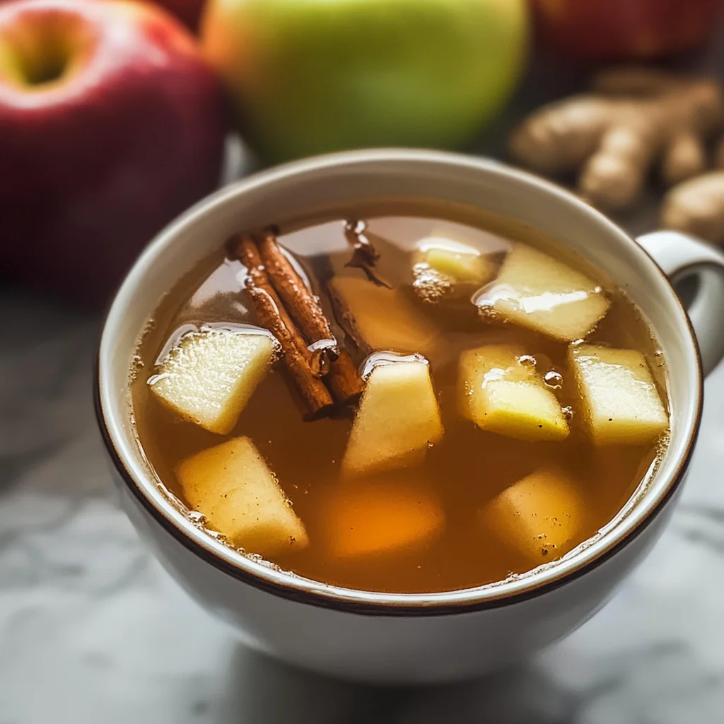 Korean Apple Tea with Ginger and Cinnamon (Saegwa Cha)