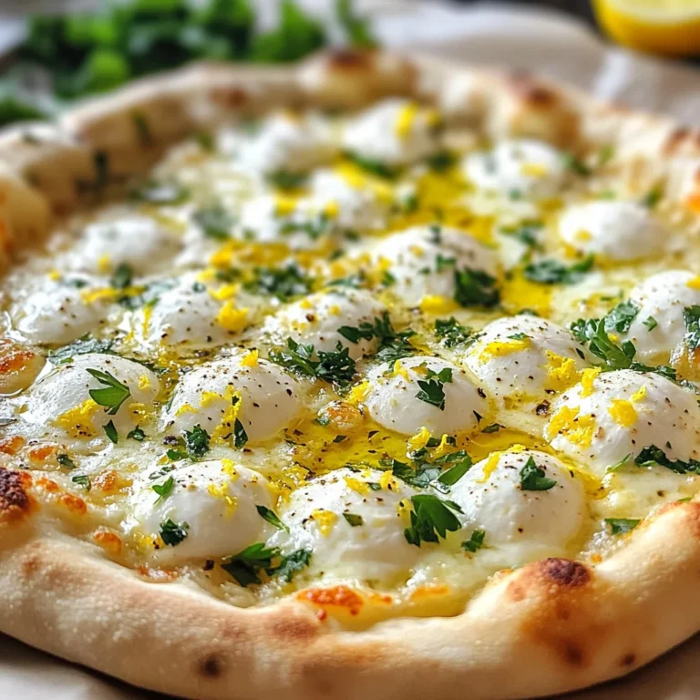 Lemon Pizza with Fresh Herbs