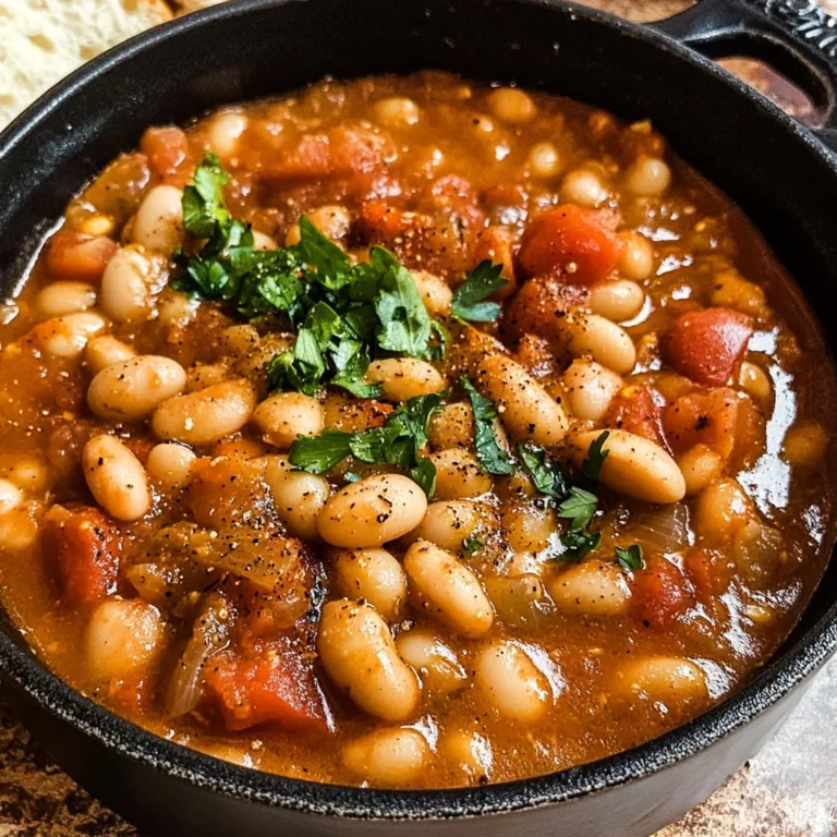 Loubia- Morrocan White Bean Stew (Stovetop + Instant Pot)