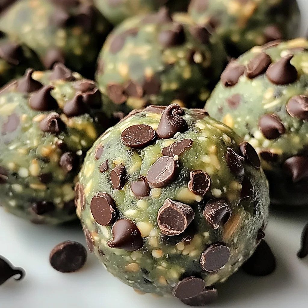 Mint Chocolate Chip Protein Balls