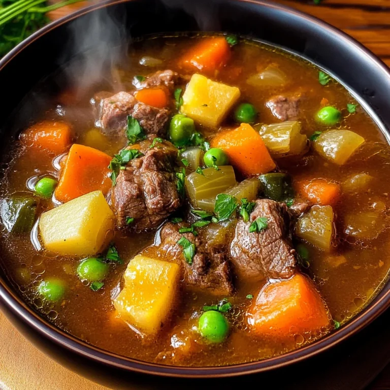 My Mom's Old-Fashioned Vegetable Beef Soup