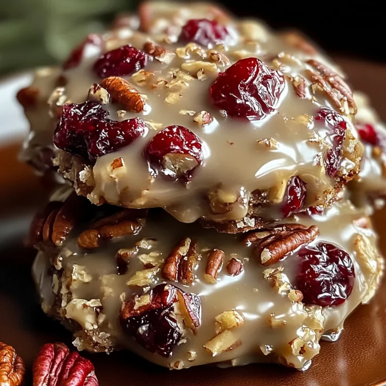 No-Bake Cranberry Pecan Praline Cookies