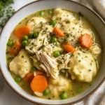 One Pot Chicken Dumpling Soup (with refrigerated biscuit dough!)