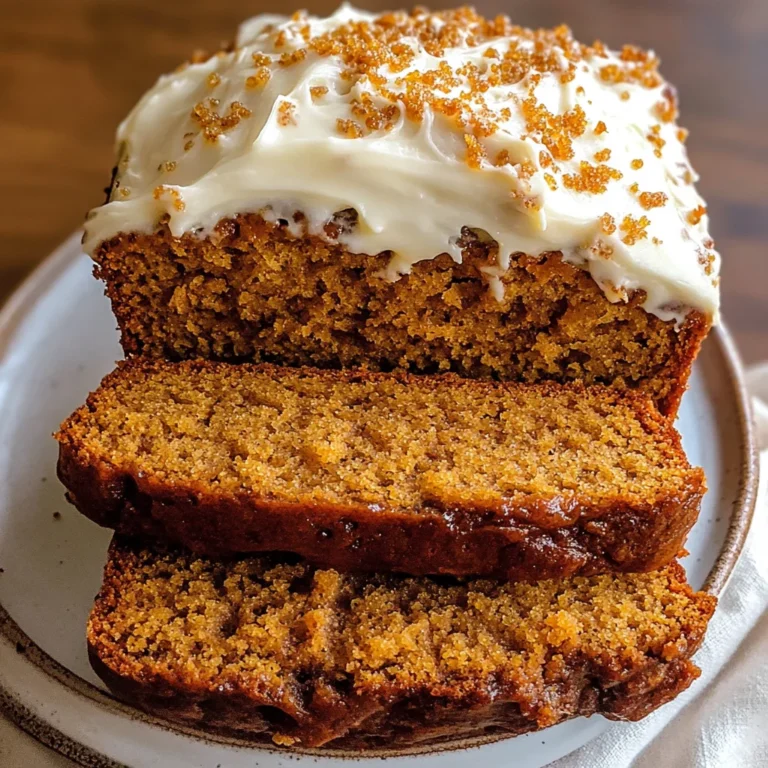 Pumpkin Bread with Cream Cheese Frosting Recipe