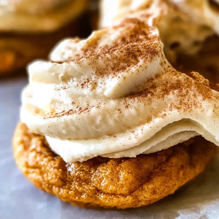 Pumpkin Cookies with Cream Cheese Frosting