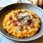 Pumpkin Risotto with Bacon & Parmesan