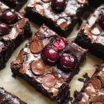 Roasted Chocolate Cherry Brownies
