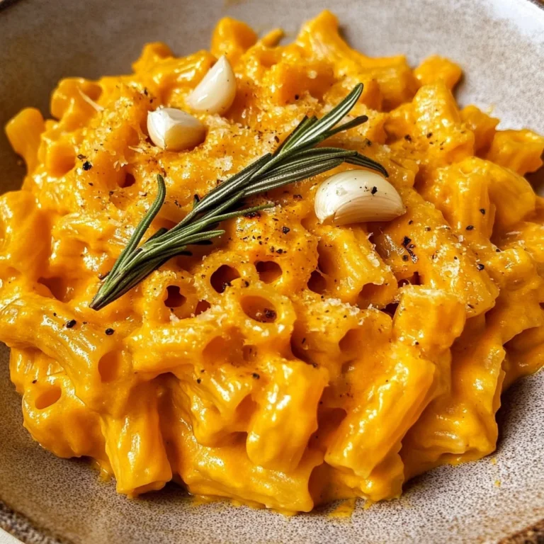 Roasted Pumpkin and Garlic Pasta