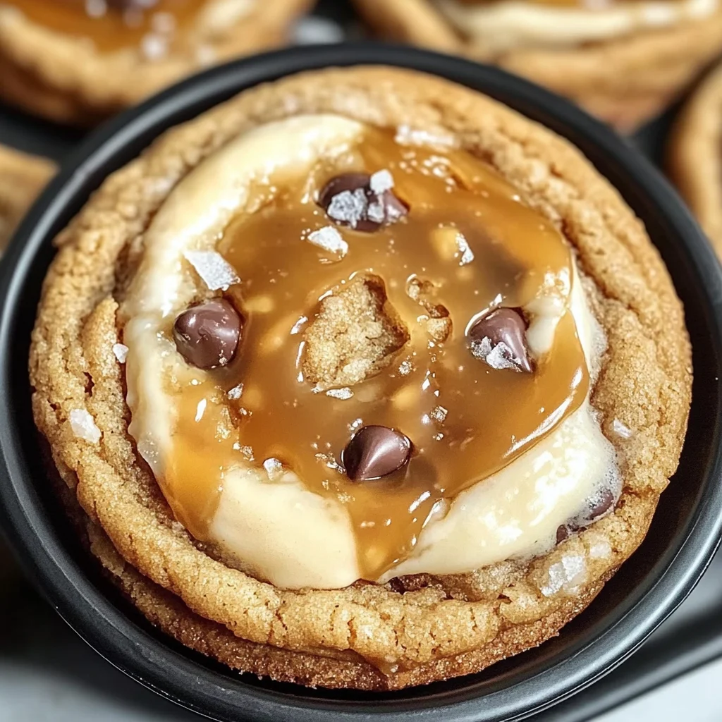 Salted Caramel Cheesecake Cookies