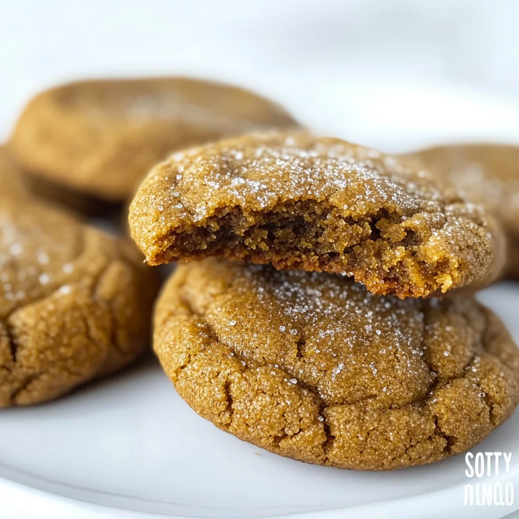 Soft and Chewy Pumpkin Molasses Cookies