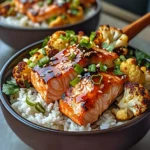 Sriracha Honey Salmon Bowls