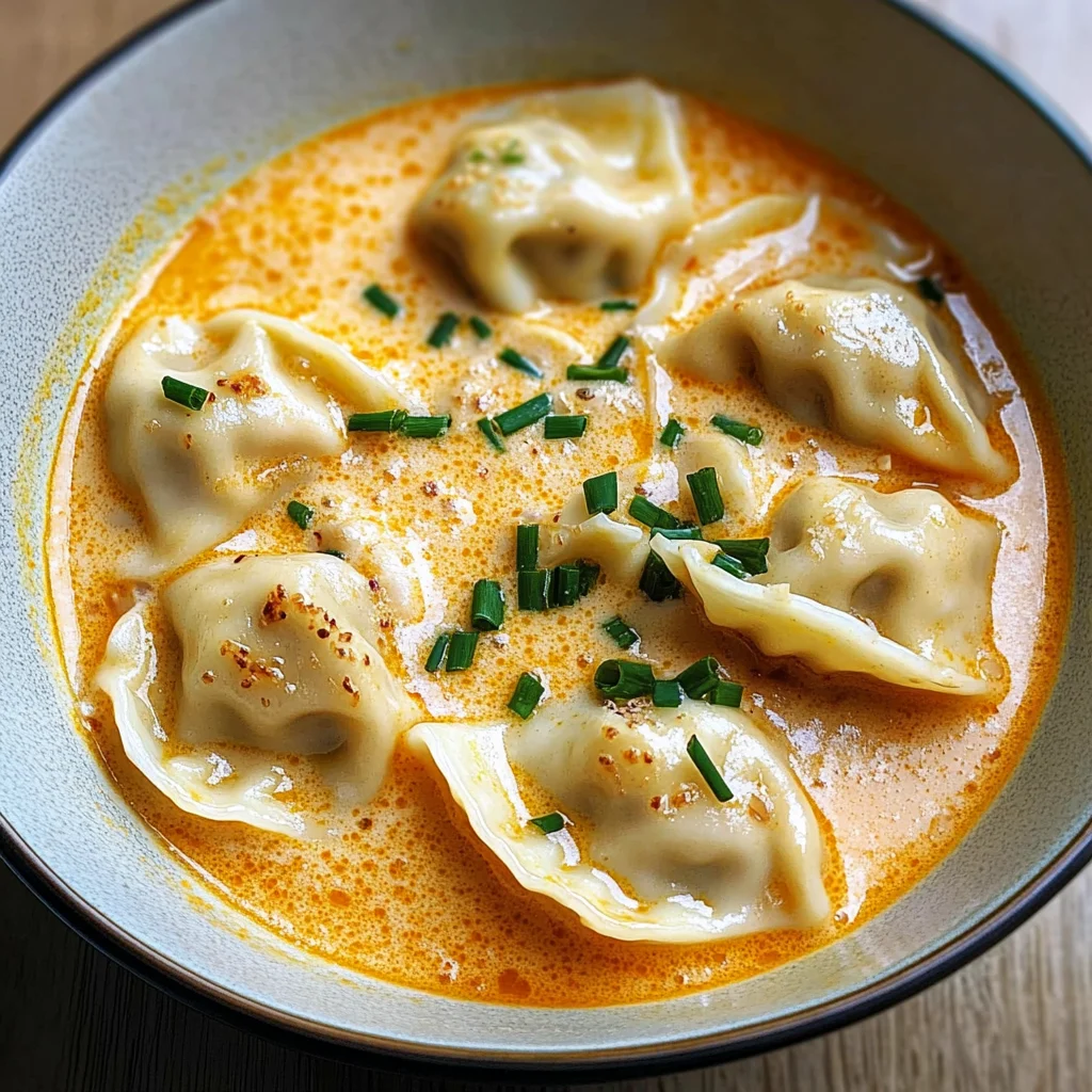 Thai Coconut Curry Dumpling Soup