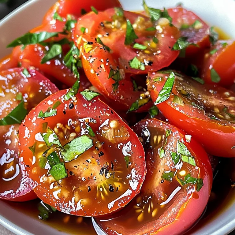 Zesty Marinated Tomatoes