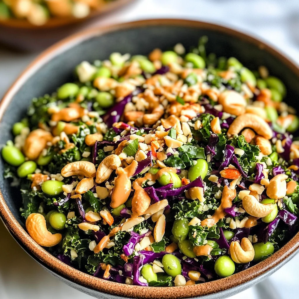 Asian Edamame Peanut Crunch Salad