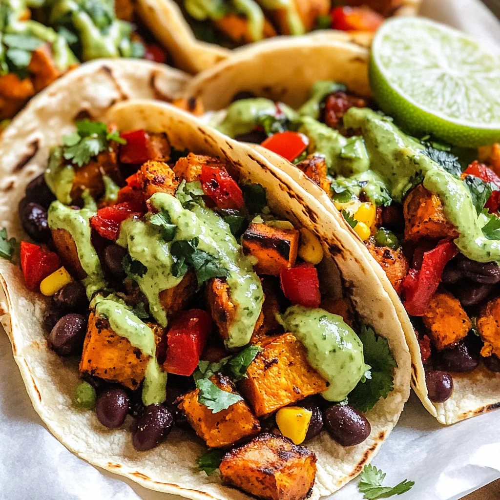 Black Bean Sweet Potato Tacos Recipe