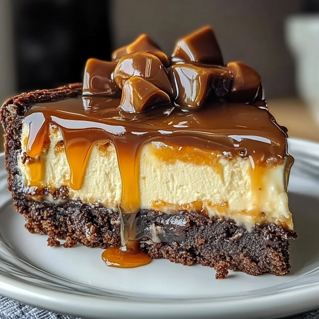 Caramel Brownie Cheesecake