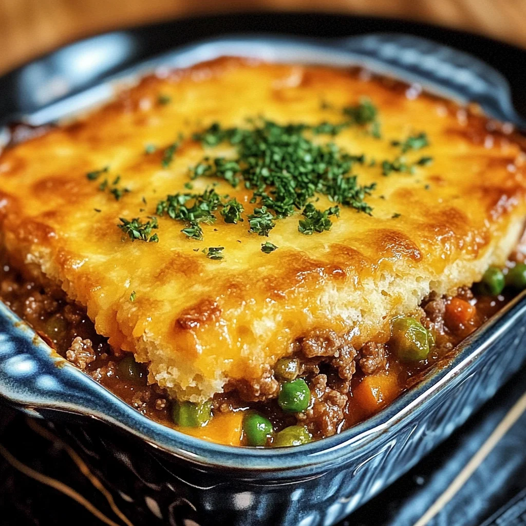 Cheddar Bay Ground Beef Cobbler