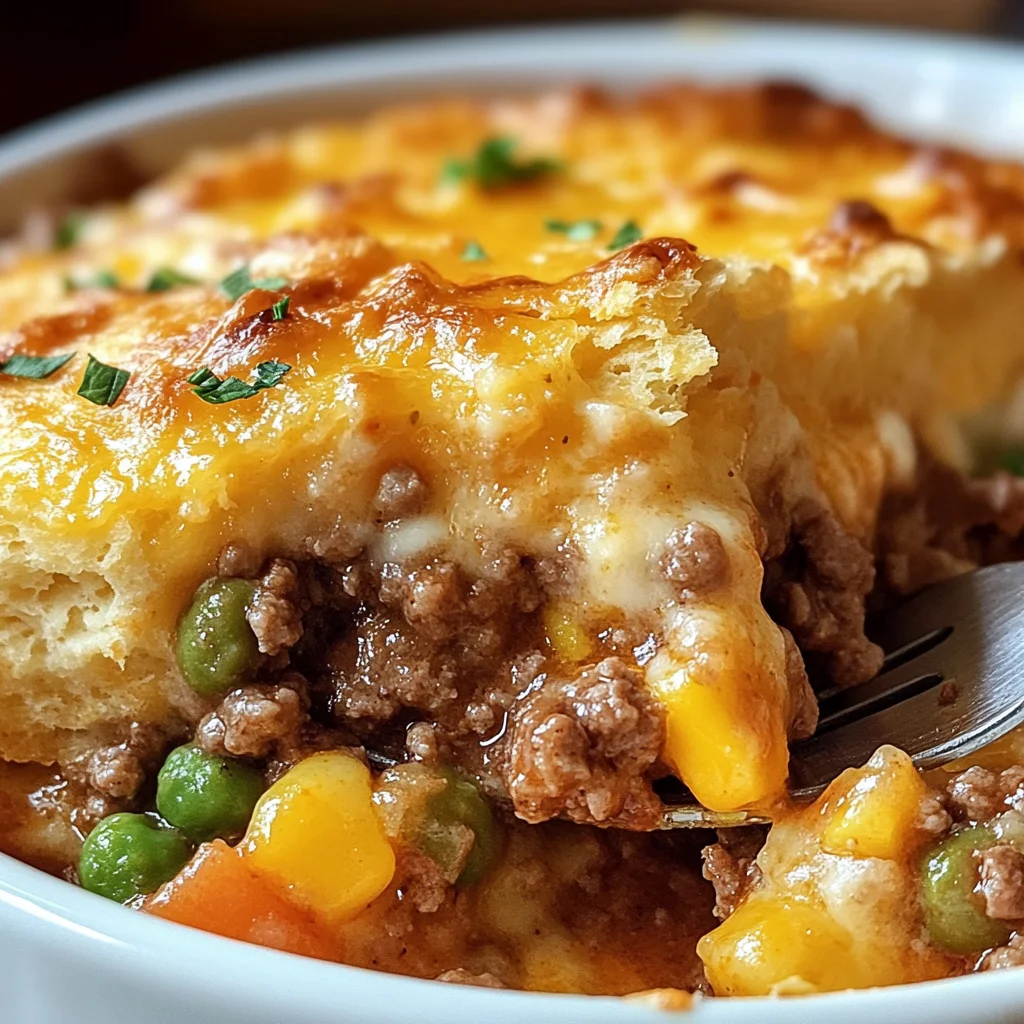 Cheddar Bay Ground Beef Cobbler
