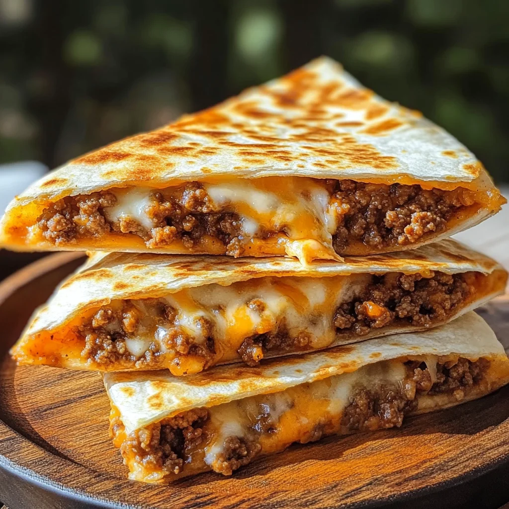 Cheesy Ground Beef Quesadillas Recipe is a must-try!