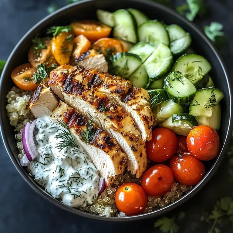 Chicken Tzatziki Bowls
