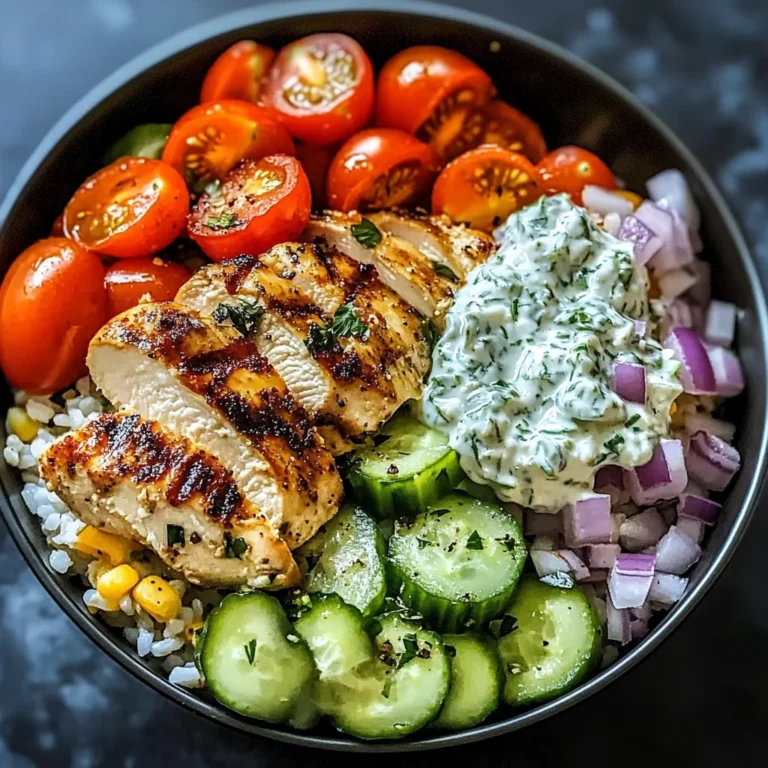 Chicken Tzatziki Bowls