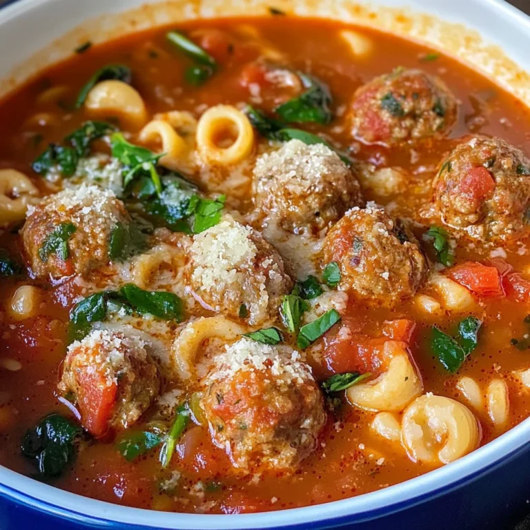 Creamy Italian Meatball Soup