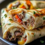 Delicious Keto Philly Cheesesteak Roll Ups