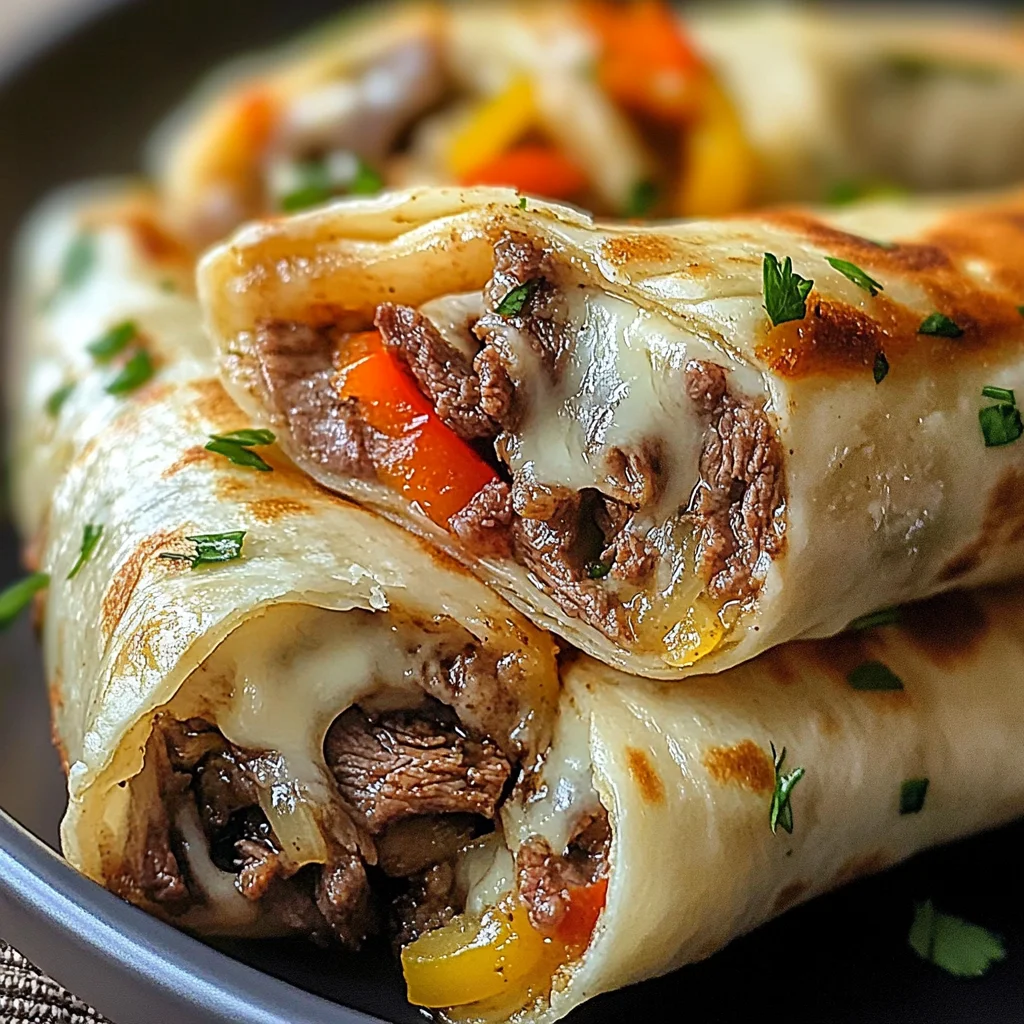 Delicious Keto Philly Cheesesteak Roll Ups