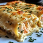 Dive into Decadence: Shrimp & Crab Alfredo Lasagna Roll-Ups You’ll Crave