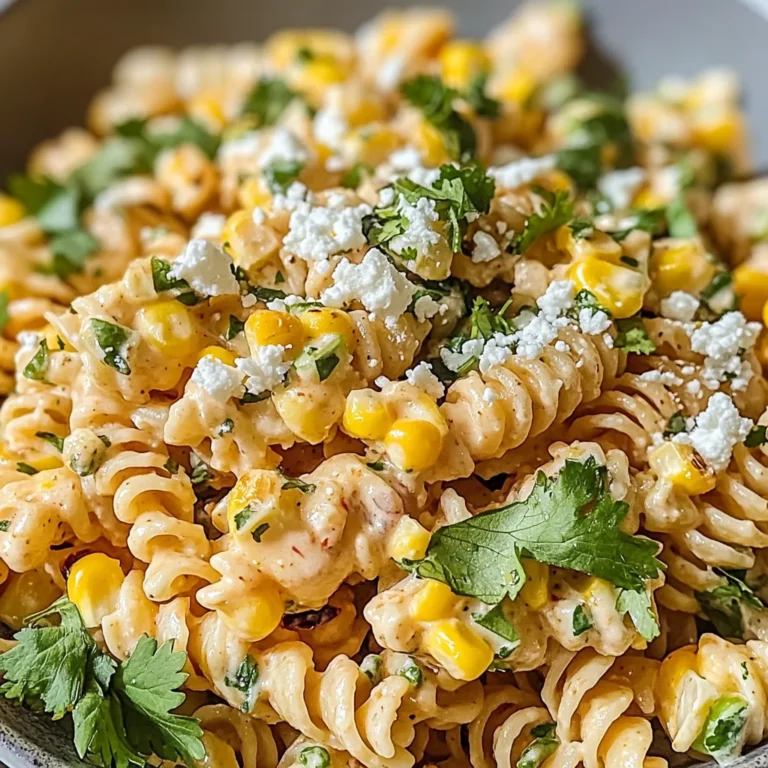 Easy Mexican Street Corn Pasta Salad