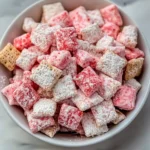 Easy Strawberry Shortcake Puppy Chow