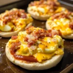 English Muffin Breakfast Pizzas