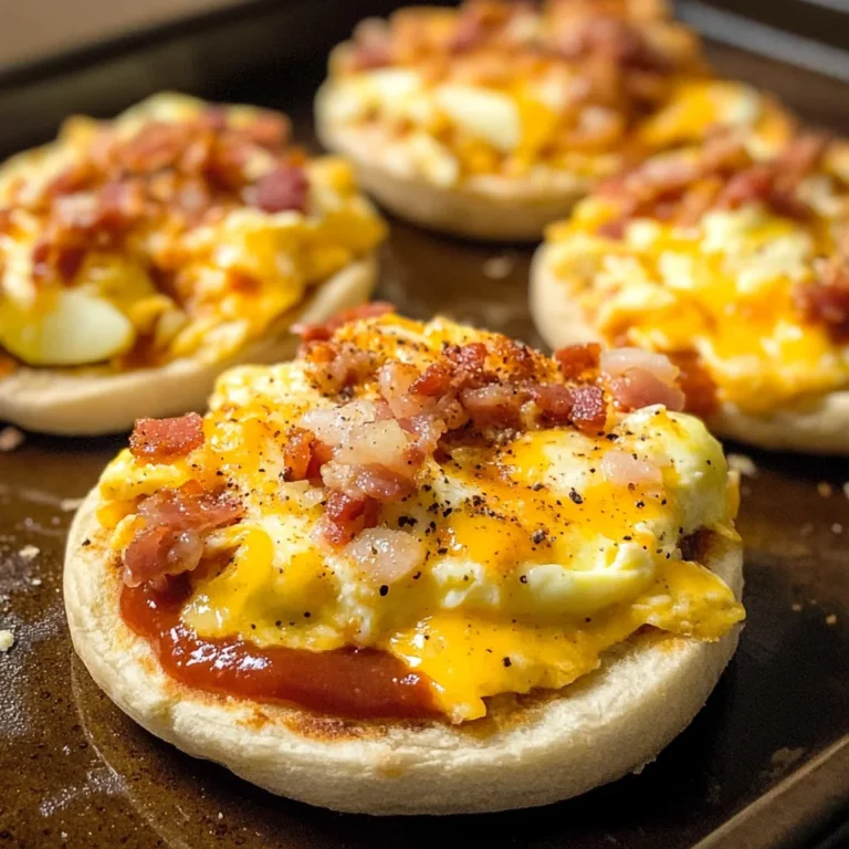 English Muffin Breakfast Pizzas