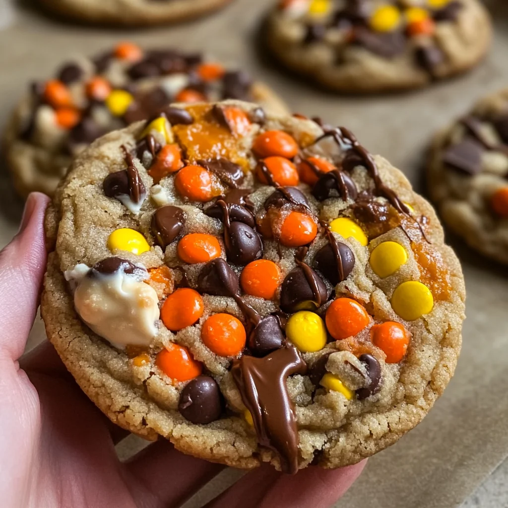 Gooey Reese’s Cheesecake Cookies