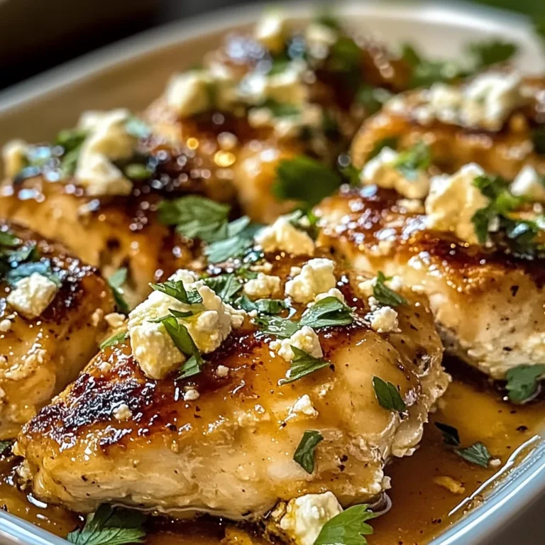 Hot Honey Feta Chicken Dish: A Deliciously Spicy and Savory Recipe